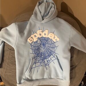 Artic blue medium sized sp5der hoodie